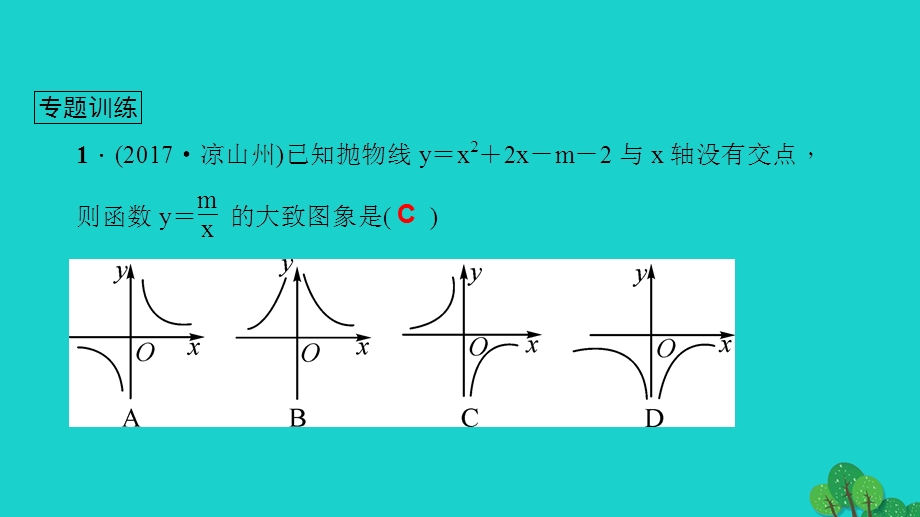 2022九年级数学下册 期末专题复习一 函数图象的判断作业课件（新版）华东师大版.ppt_第3页