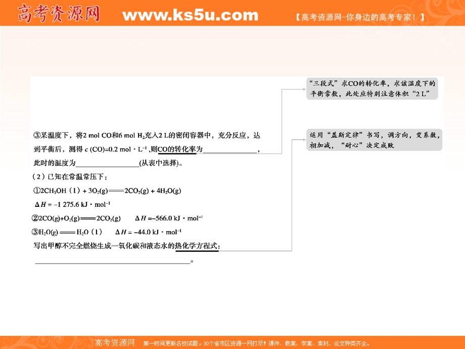 2020届高考化学二轮复习非选择题审题指导及得分技巧篇：1 基本概念、基本理论综合题 WORD版含答案.ppt_第3页