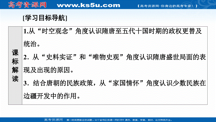 2021-2022学年新教材历史部编版中外历史纲要上课件：第2单元 第6课　从隋唐盛世到五代十国 .ppt_第2页