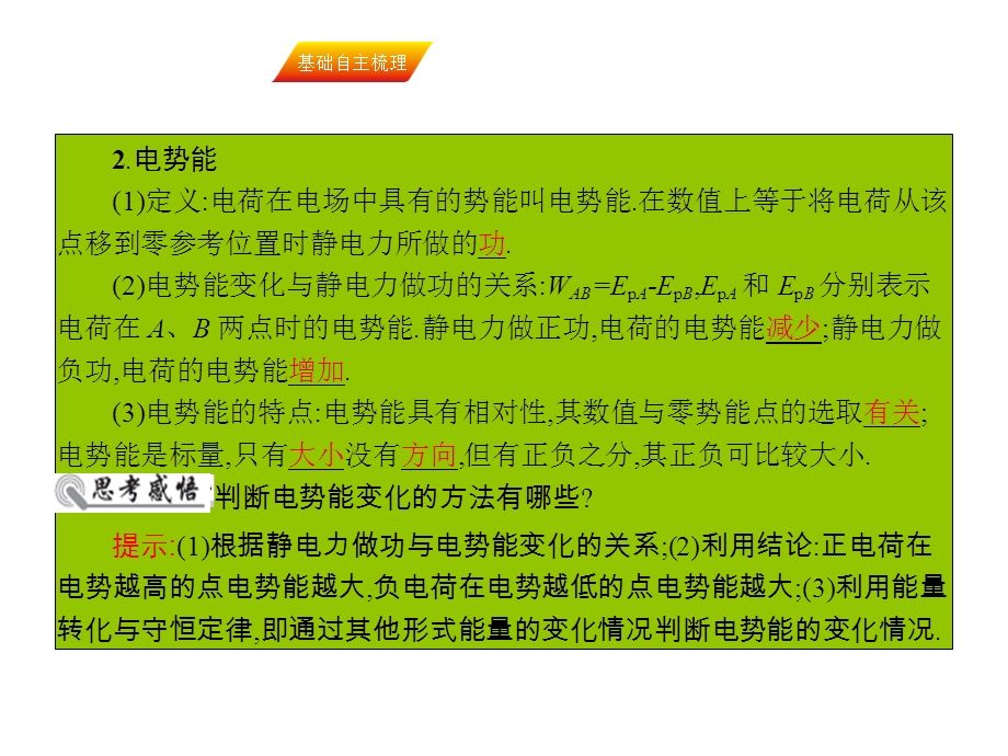 2017届高三物理一轮复习基础自主梳理 要点研析突破 速效提升训练（课件）第六章 静电场6.18 .ppt_第3页