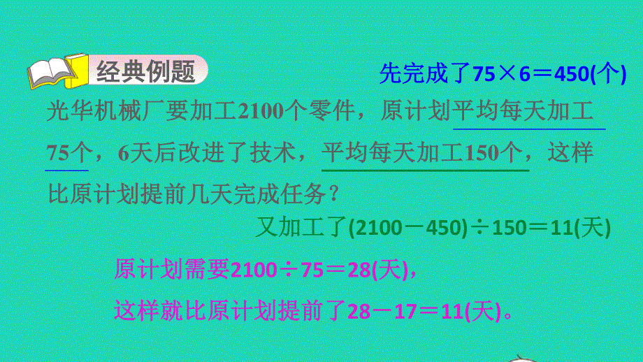 2021五年级数学上册 五 四则混合运算（二）第5招 用综合法和分析法解决问题课件 冀教版.ppt_第3页