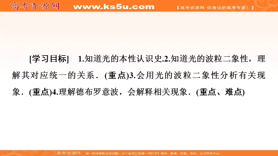 2020-2021学年人教版物理选修3-5课件：第17章 3　粒子的波动性 .ppt_第2页