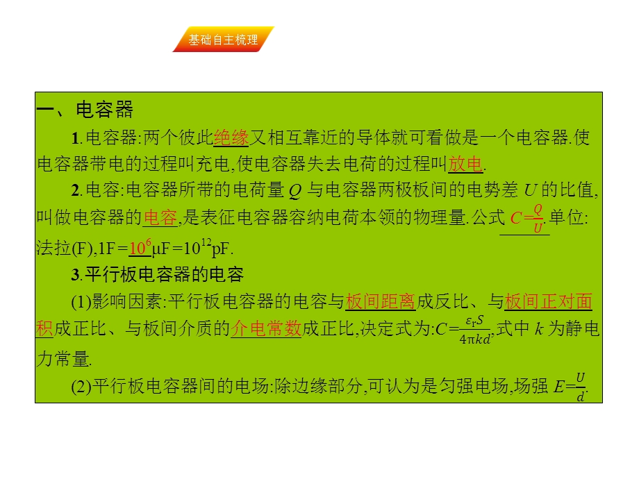 2017届高三物理一轮复习基础自主梳理 要点研析突破 速效提升训练（课件）第六章 静电场6.19 .ppt_第2页