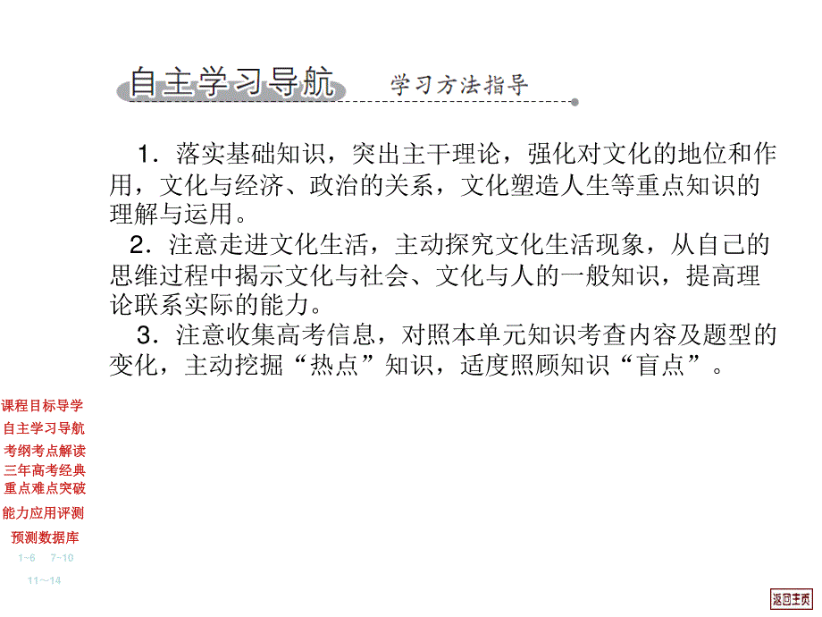 2012届高三政治【必修3】一轮复习课件：1.1_文化与社会.ppt_第3页