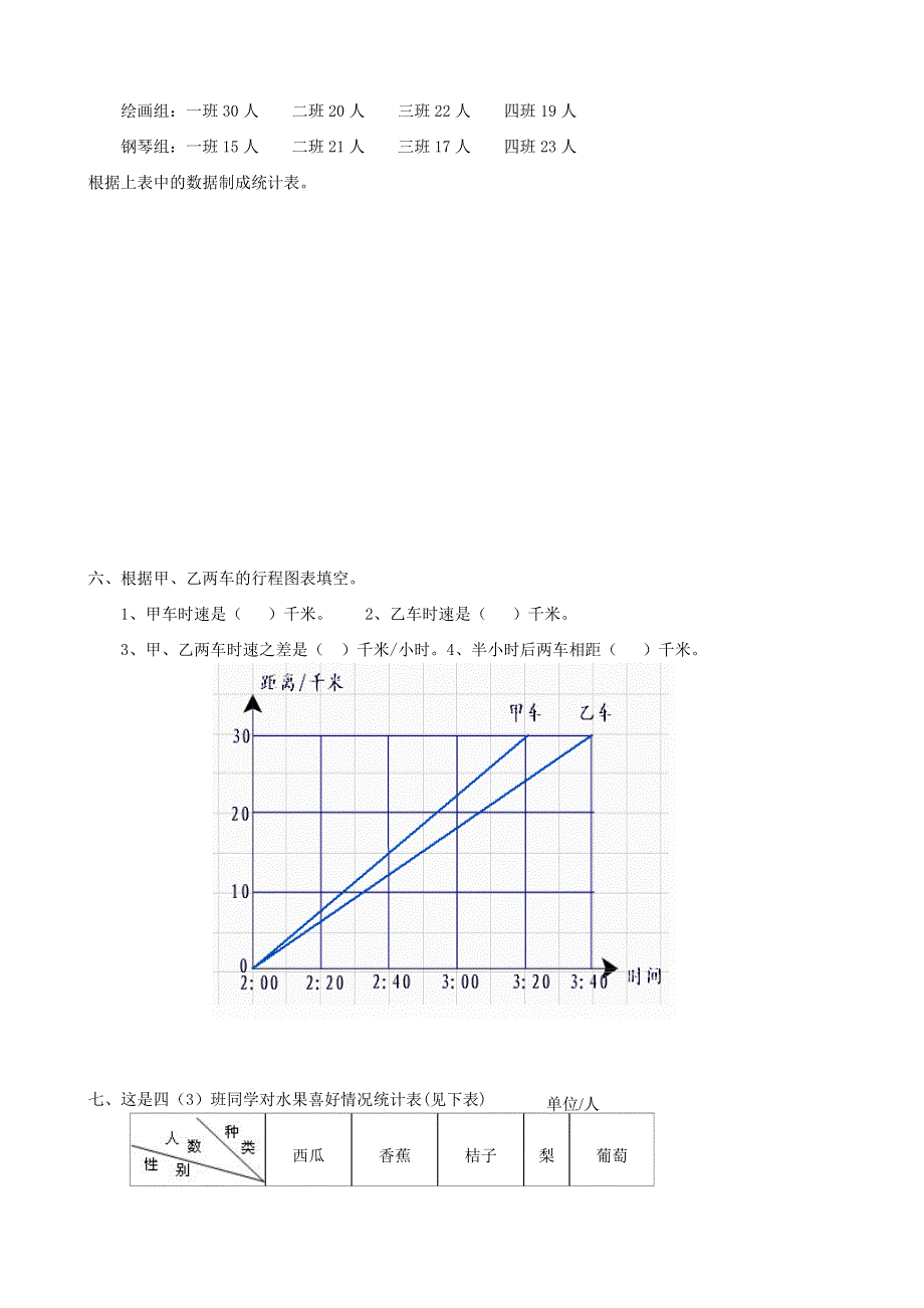 五年级数学下册 专项复习 统计与可能性 第一组 统计 青岛版.doc_第2页