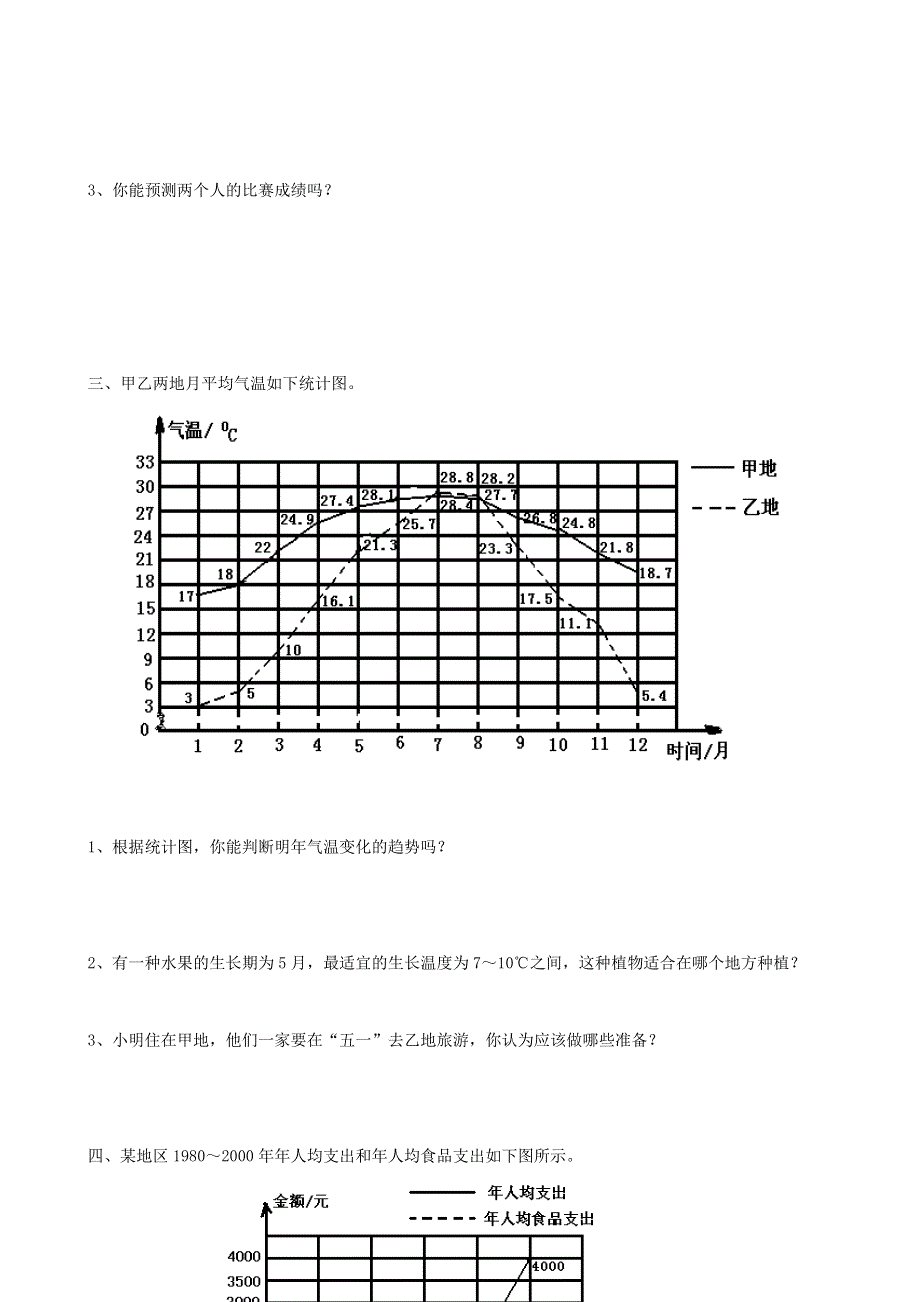 五年级数学下册 专项复习 统计与可能性 第一组 统计 苏教版.doc_第2页