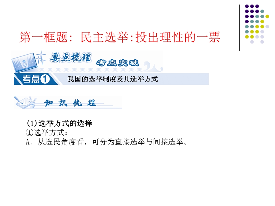 2012届高三政治一轮复习课件：1.2我国公民的政治参与（新人教必修2）.ppt_第2页