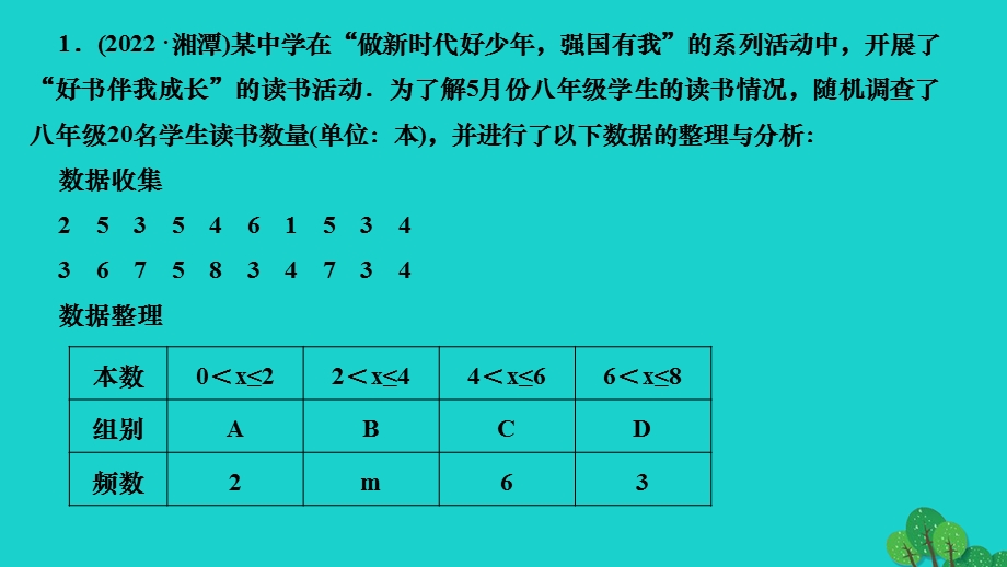 2022九年级数学下册 第28章 样本与总体中考素养提升专练(三)作业课件（新版）华东师大版.ppt_第2页