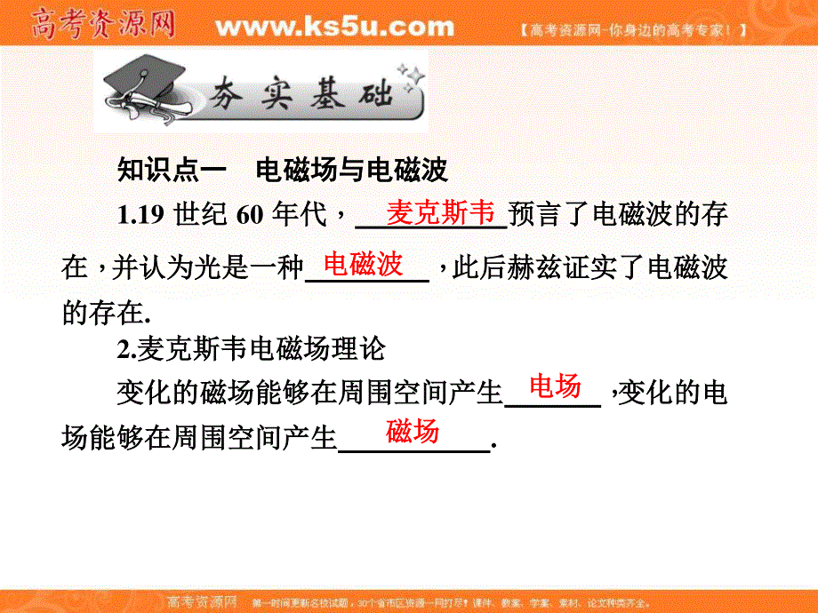 2017届高三物理一轮总复习（新课标）课件：第12章选修3－4_6节 .ppt_第2页