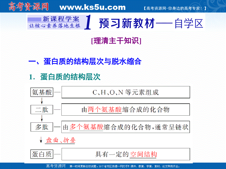 2020-2021学年人教版生物学必修1同步课件：第二章 第4节 第2课时 蛋白质的结构及其多样性 .ppt_第2页