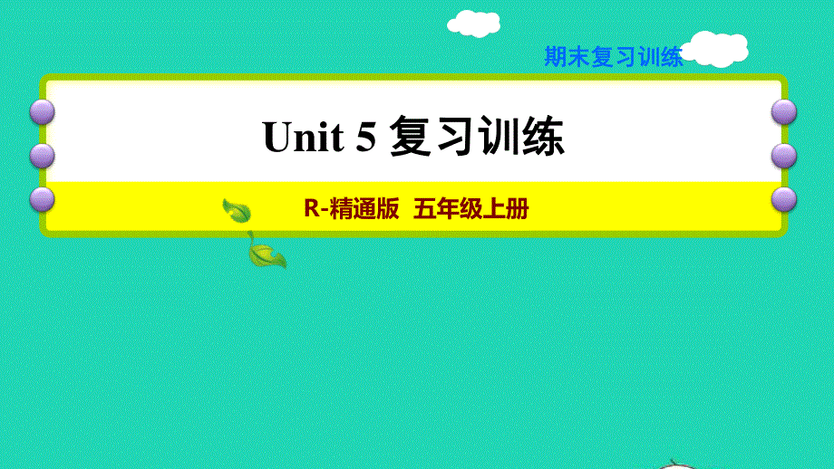 2021五年级英语上册 Unit 5 Is this your school bag期末复习训练课件 人教精通版（三起）.ppt_第1页