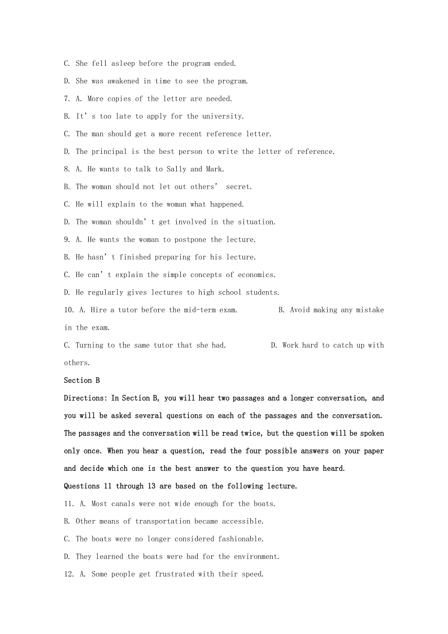 上海市七宝中学2020届高三英语上学期摸底考试试题（含解析）.doc_第2页