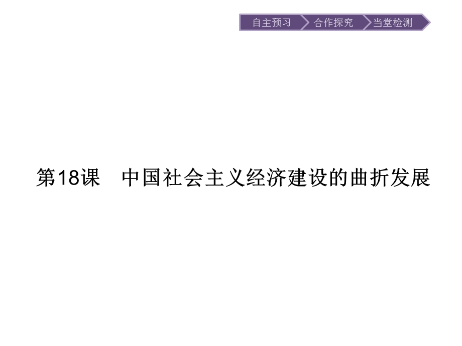 2015-2016学年高一历史岳麓版必修2课件：第18课　中国社会主义经济建设的曲折发展 .ppt_第2页