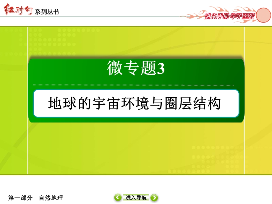 2016届高三地理一轮复习课件 专题3　地球的宇宙环境与圈层结构-2 .ppt_第2页