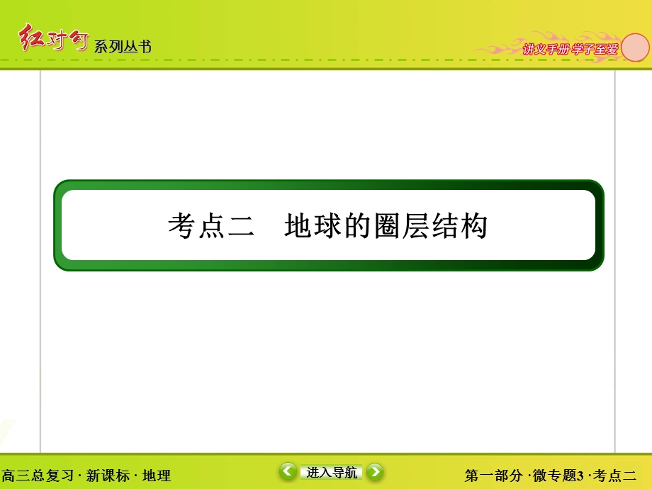 2016届高三地理一轮复习课件 专题3　地球的宇宙环境与圈层结构-2 .ppt_第3页