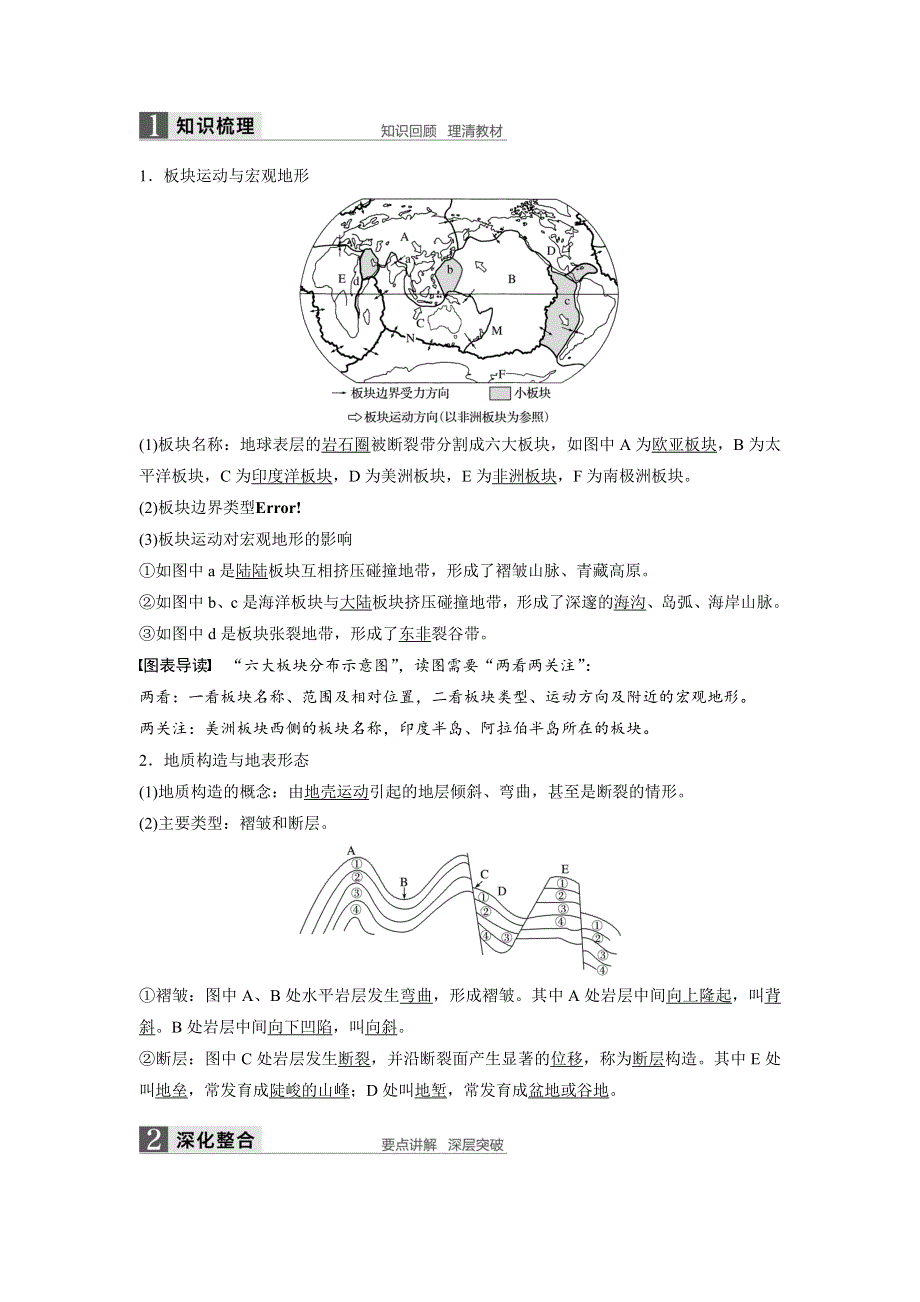 2018版浙江省高考地理《选考总复习》配套文档：必修Ⅰ第3章 第9讲 地球表面形态 WORD版含解析.docx_第3页