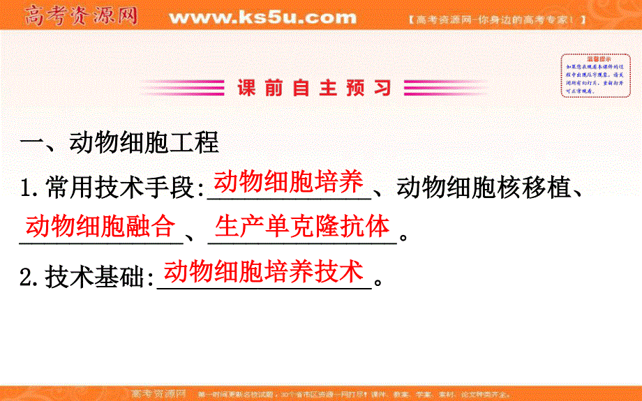 2020-2021学年人教版生物选修3课件：2-2-1 动物细胞培养和核移植技术 .ppt_第3页