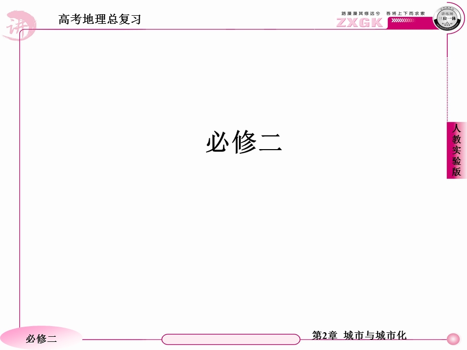 2013届高三地理一轮复习课件：2.1城市内部空间结构和不同等级城市的服务功能（人教版必修2）.ppt_第1页