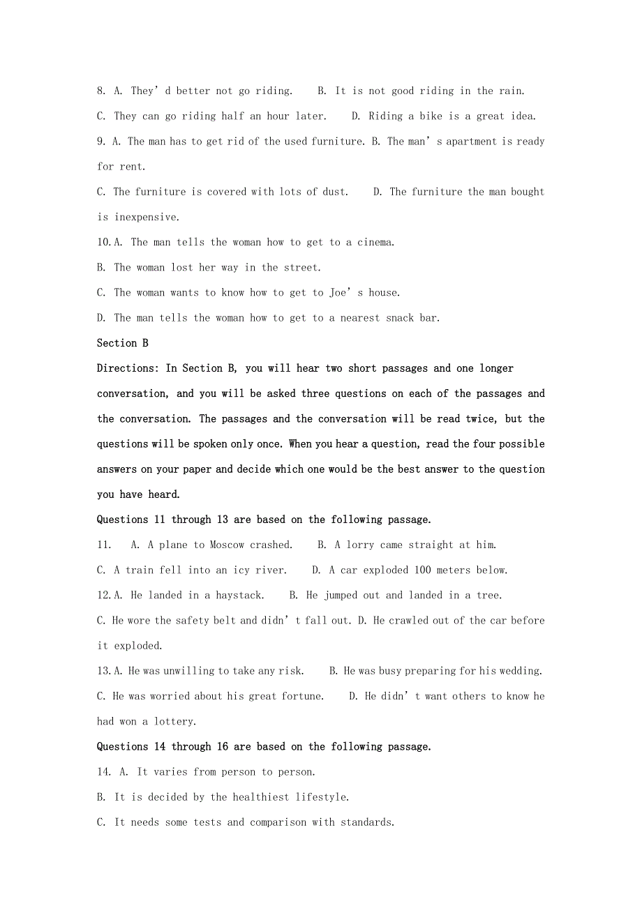 上海市上海师范大学附属中学2021届高三英语上学期期中试题（含解析）.doc_第2页