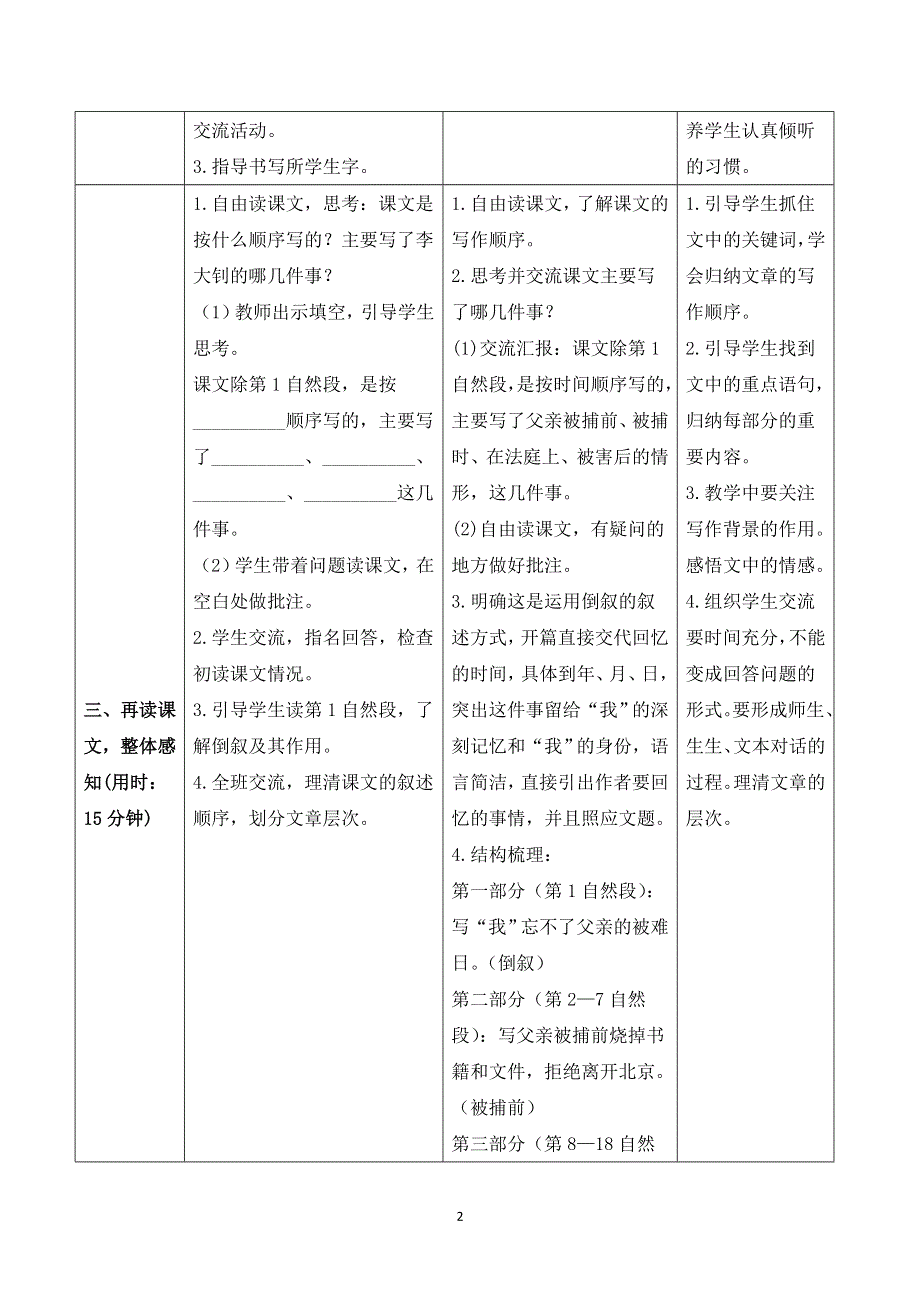 11 十六年前的回忆导学案（部编版六下）.doc_第2页