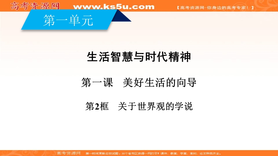 2019-2020学年人教版高中政治必修四配套课件：第1课 第2框 关于世界观的学说 .ppt_第2页