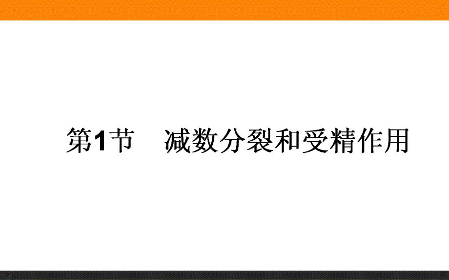 2017届高三生物人教版一轮复习课件：2-2-1 减数分裂和受精作用 .ppt_第1页