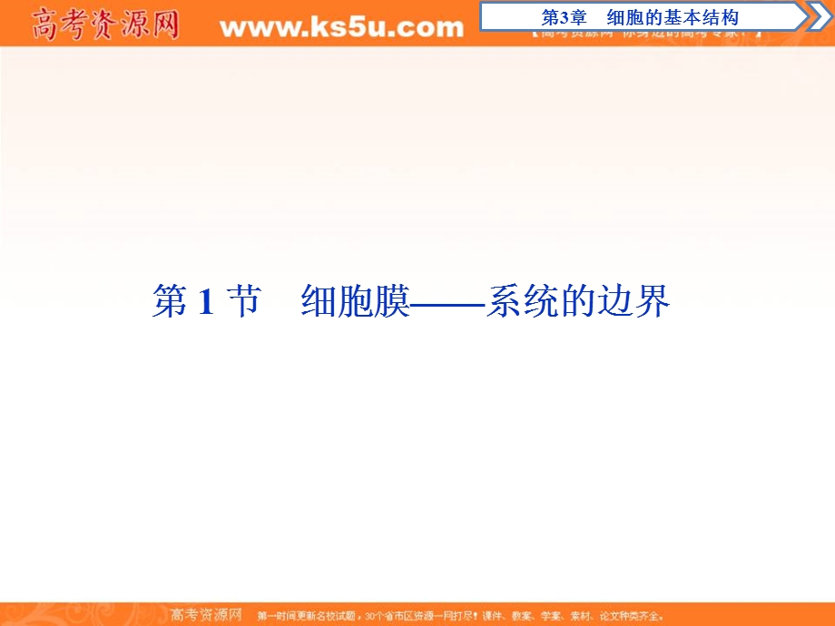 2019-2020学年人教版生物必修一配套课件：第3章 第1节　细胞膜——系统的边界 .ppt_第2页