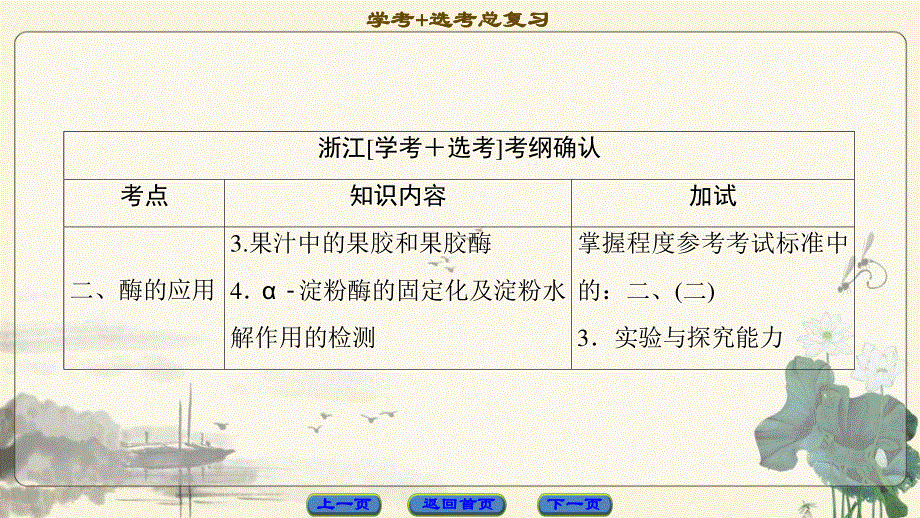 2018届高三生物（浙江选考）一轮复习课件 选考加试部分 第12章 第31讲　酶的应用 .ppt_第2页