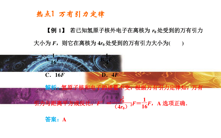 2015-2016学年广东省普通高中学业水平测试物理课件：专题6 万有引力定律 .ppt_第3页