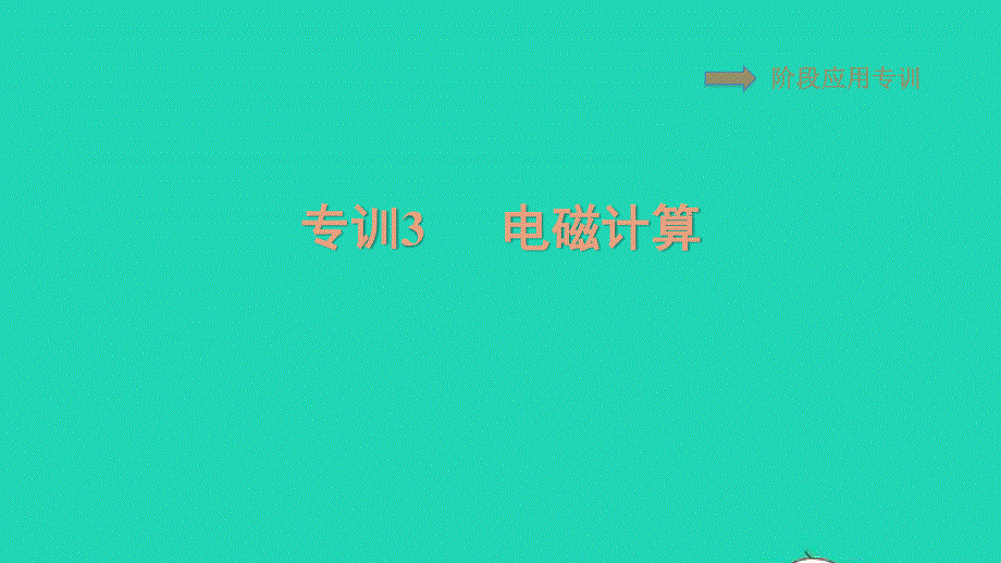 2021九年级物理全册 第20章 电与磁阶段应用专训3 电磁计算习题课件（新版）新人教版.ppt_第1页