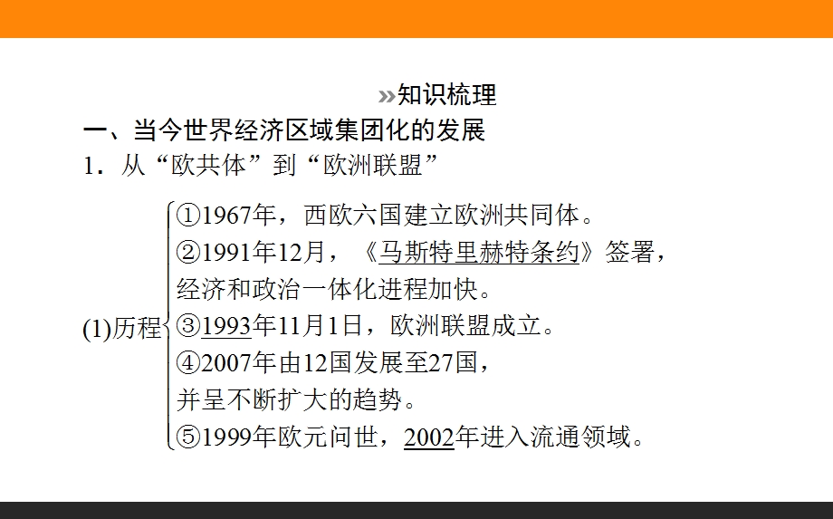 2017届高三历史人民版一轮复习课件33 当今世界经济的区域集团化和全球化趋势 .ppt_第3页