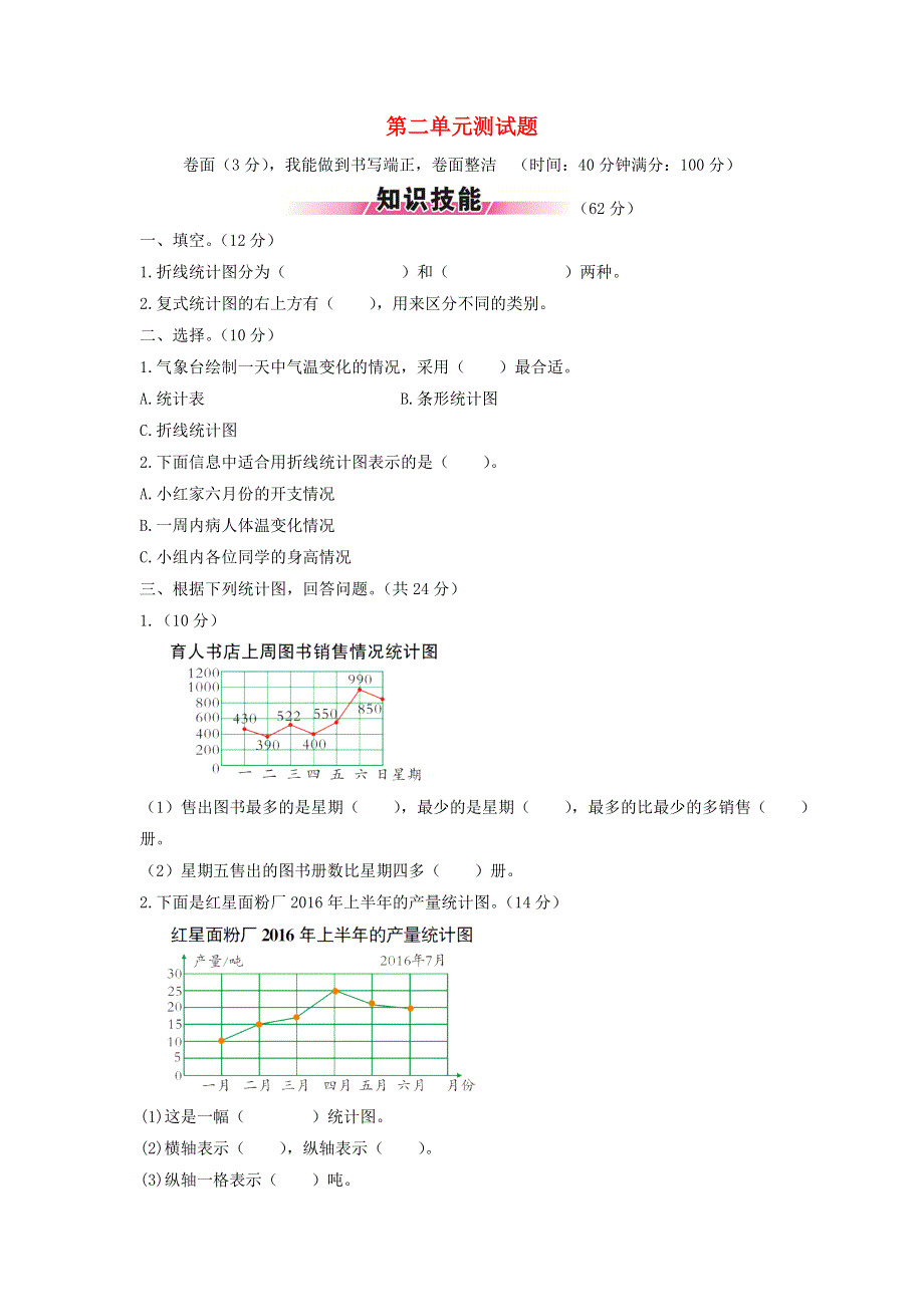 五年级数学下册 第二单元综合测试题 苏教版.doc_第1页