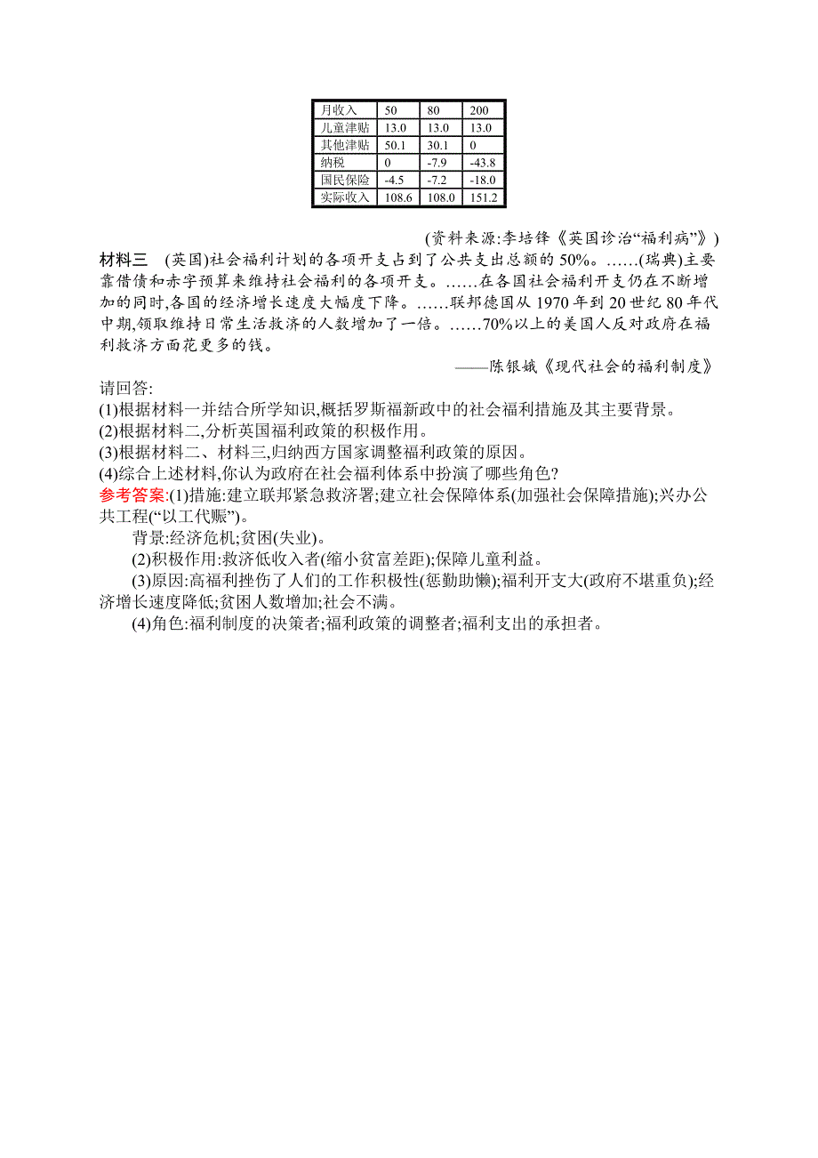 2015-2016学年高一历史人教版必修2同步练习：第19课　战后资本主义的新变化 WORD版含解析.docx_第3页