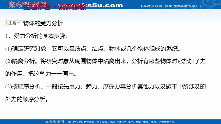 2021-2022学年新教材粤教版物理必修第一册课件：单元复习 第三章 相 互 作 用 .ppt_第3页