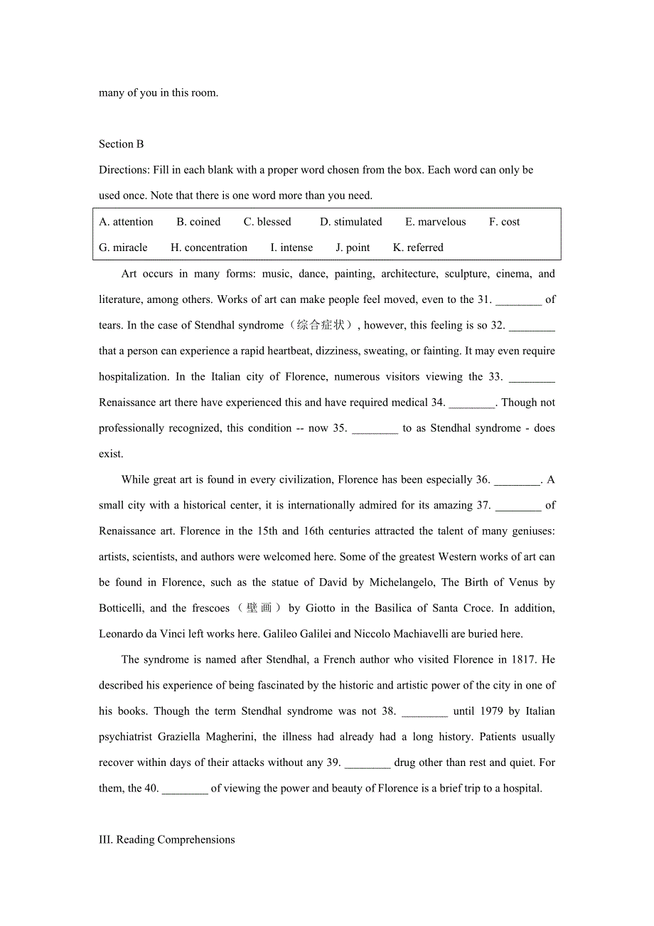 上海市交通大学附属中学2021届高三9月周考英语试题 WORD版含答案.doc_第2页