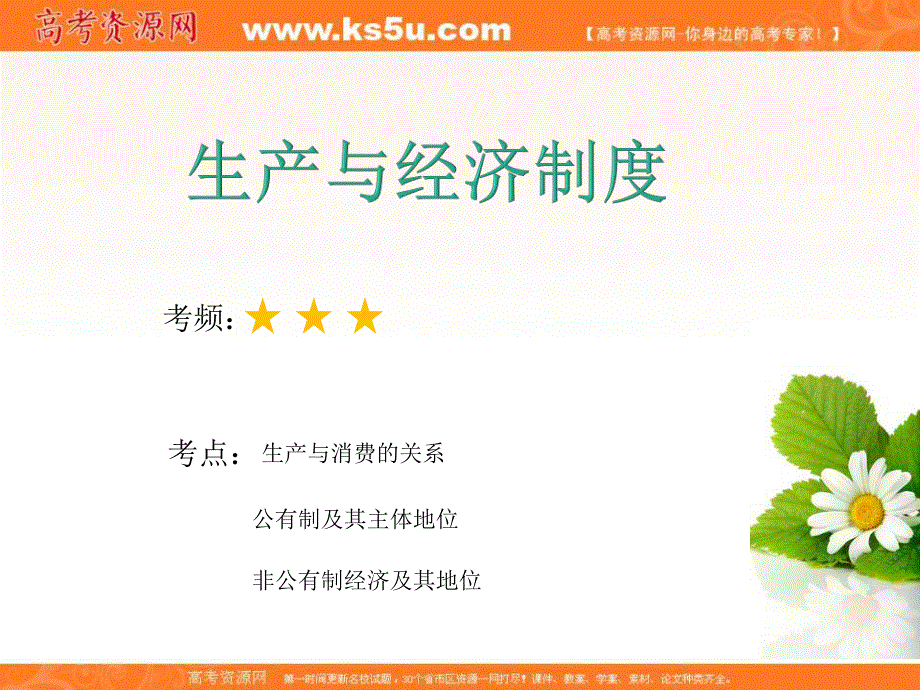 2020届高考政治二轮复习课件：专题二生产、劳动与经营（1）生产与经济制度 .ppt_第2页