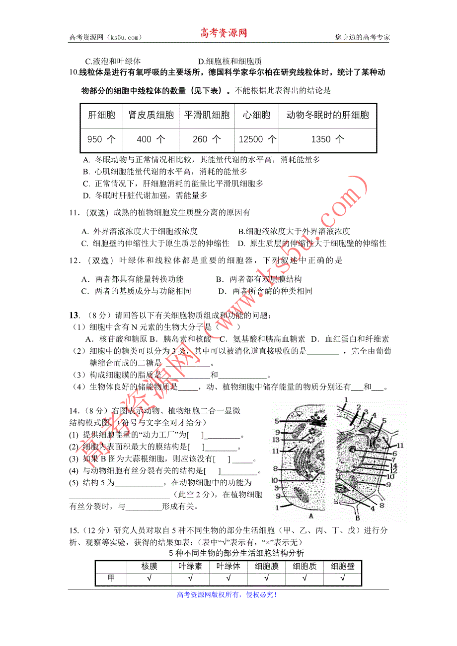 11-12学年 高一生物 拓展精练48.doc_第2页