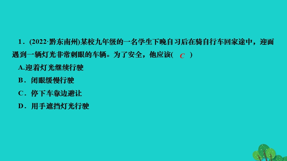 2022九年级物理全册 期末复习题四 光和透镜作业课件（新版）新人教版.ppt_第3页