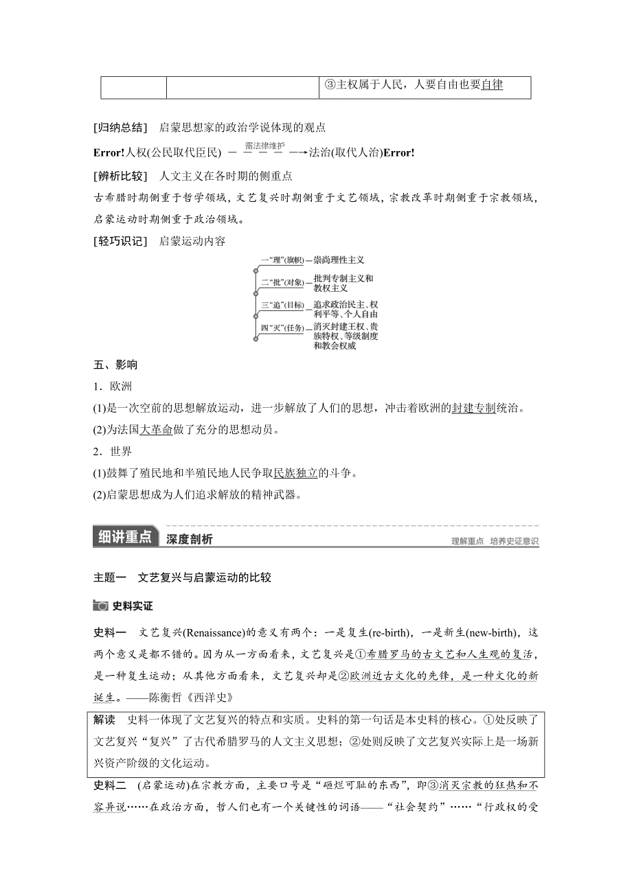 2018版高考历史（人教 全国版）大一轮复习配套（讲义）必修三 第十三单元 西方人文精神的起源及其发展 第41讲 .docx_第2页