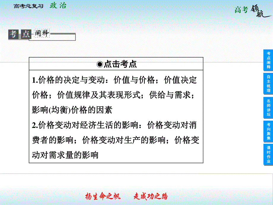 2013届高三政治一轮复习课件：1.2多变的价格（新人教必修1）.ppt_第2页