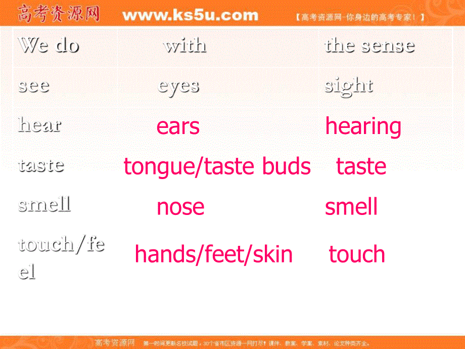 2015-2016学年高一牛津译林版英语必修三课件：UNIT 1 THE WORLD OF OUR SENSES WELCOME TO THE UNIT（共17张PPT） .ppt_第3页