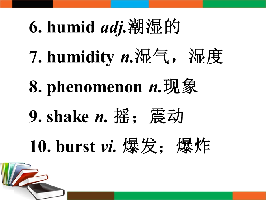 2017届高三英语人教版一轮复习课件：话题语汇狂背 话题4 .ppt_第3页