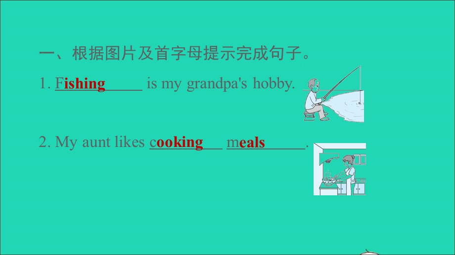 2021六年级英语上册 Unit 2 What's your hobby Lesson 10习题课件 人教精通版（三起）.ppt_第3页