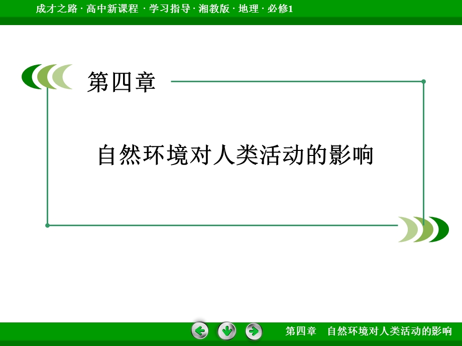 2015-2016学年高一湘教版地理必修1课件 第4章 自然环境对人类活动的影响 .ppt_第2页