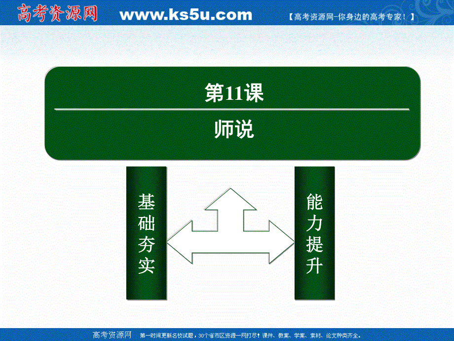 2020-2021学年人教版语文必修3课件：第11课　师说 .ppt_第2页