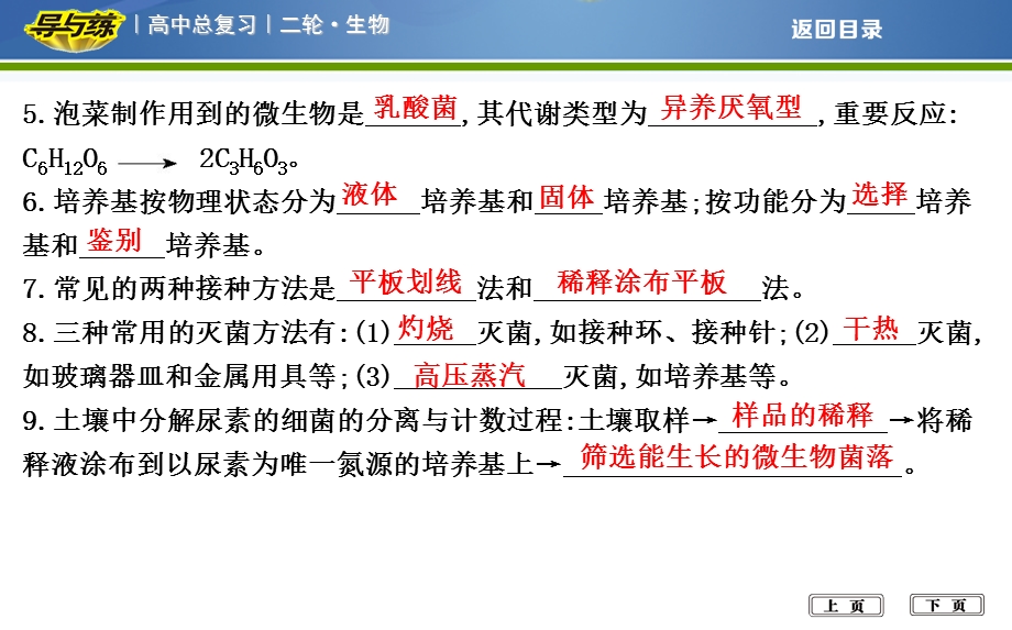 2018届高考生物二轮复习专题课件：考前第4天　生物技术实践 .ppt_第3页