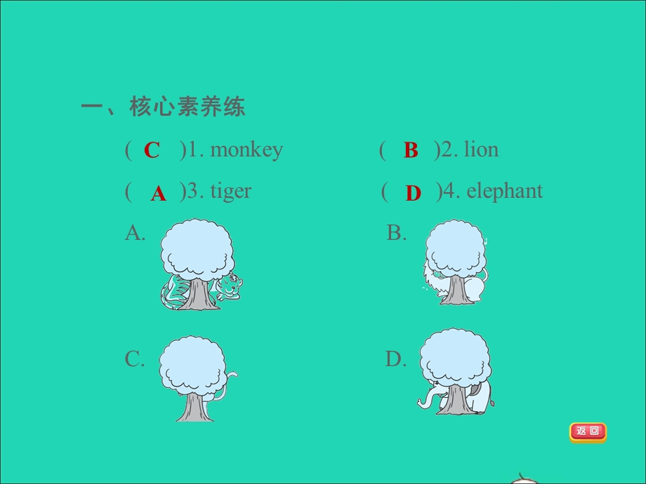 2022三年级英语下册 Module 2 Unit 1 The're monkeys作业课件 外研版（三起）.ppt_第3页