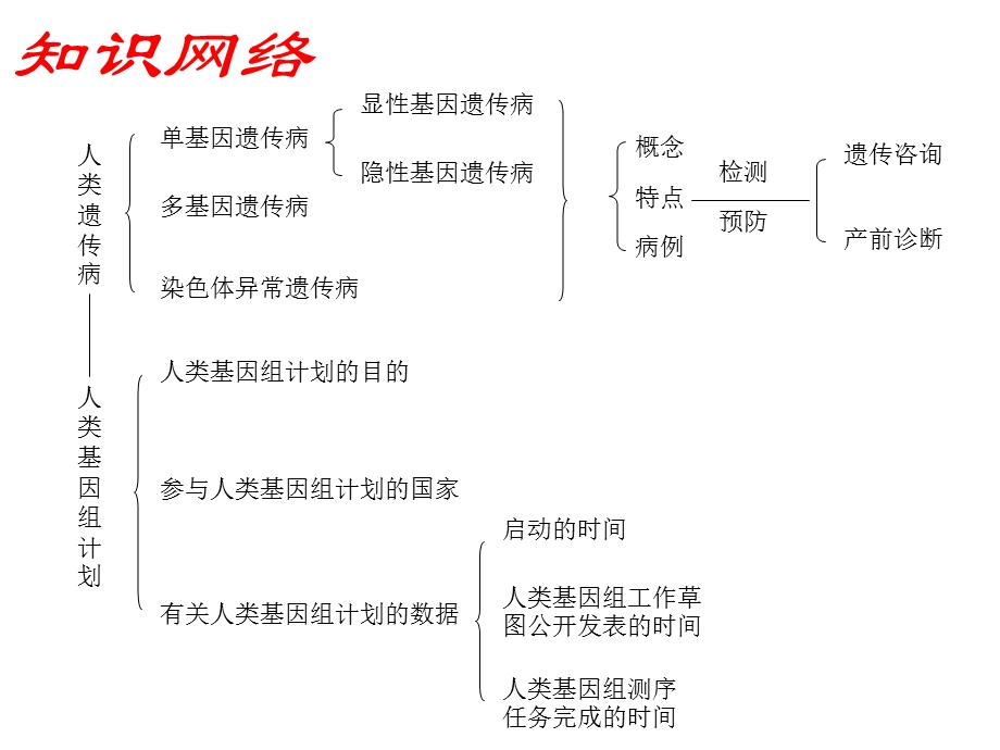 2012届高三生物一轮复习课件：第十单元_人类遗传病.ppt_第2页