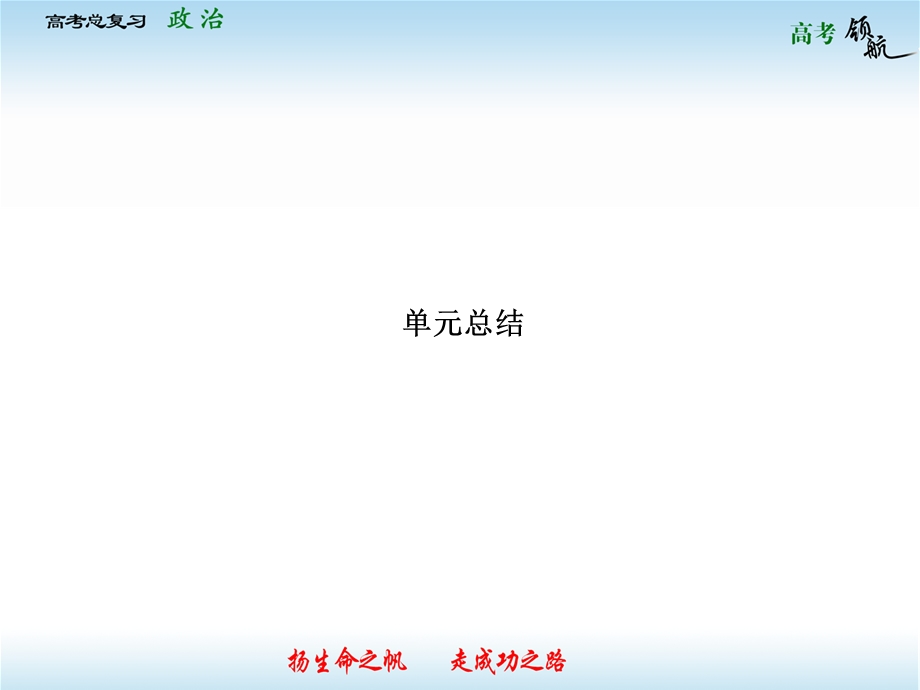 2013届高三政治一轮复习课件：第四单元 当代国际社会单元总结（新人教必修2）.ppt_第1页