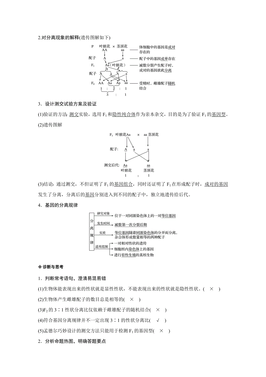 2018版高考生物（北师大版）大一轮复习讲义文档 第六单元 遗传信息的传递规律 第19讲 WORD版含答案.docx_第2页